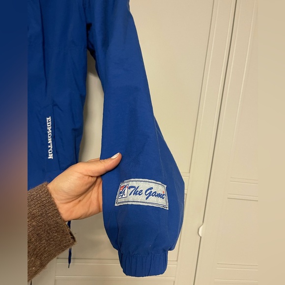 Vintage Edmonton Oilers Winbreaker Anorak Oversized Fit - Picture 4 of 9